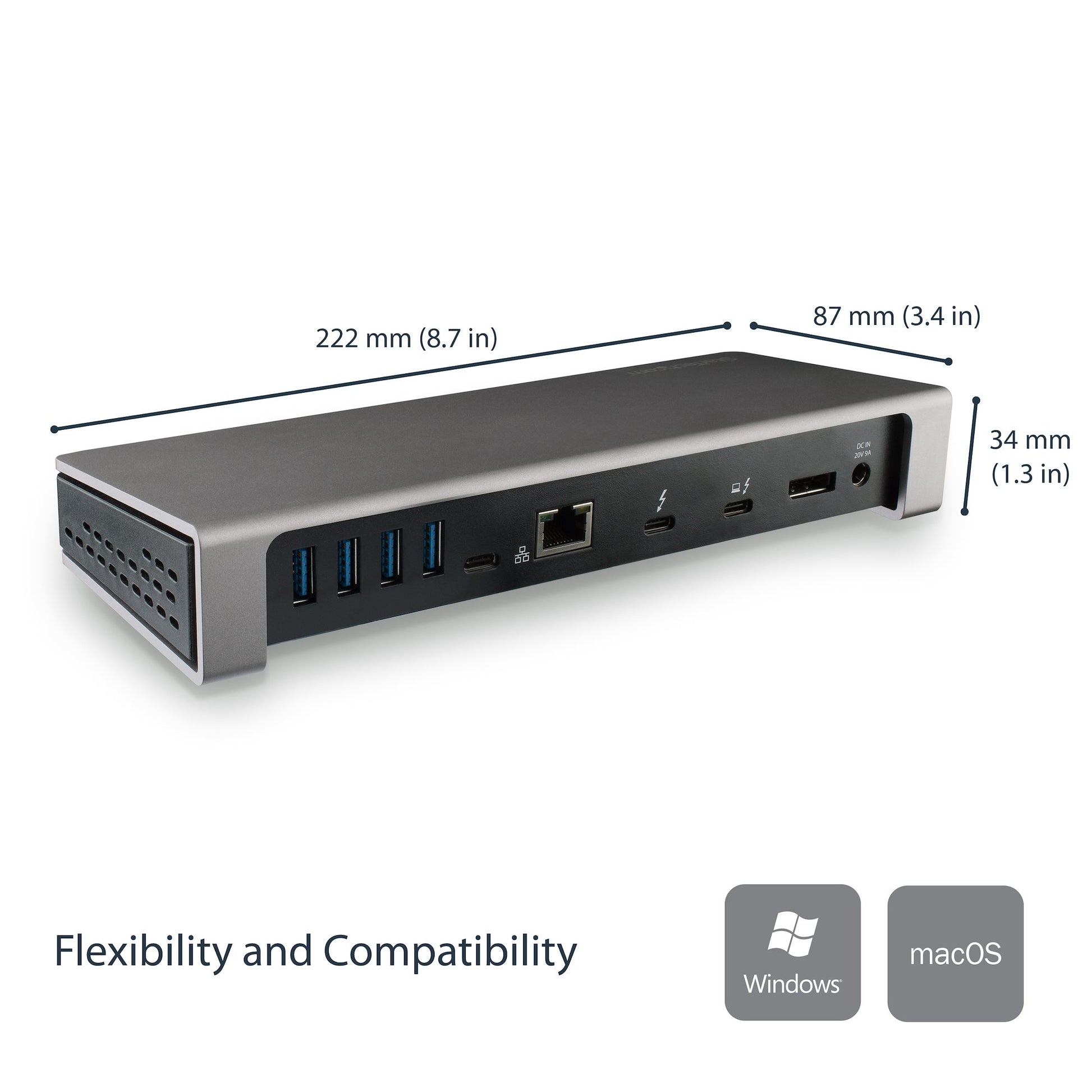 Thunderbolt 3 Dock – Dual 4K 60Hz Laptop Docking Station with DisplayPort, SD Card Reader & 85W Power Delivery-3