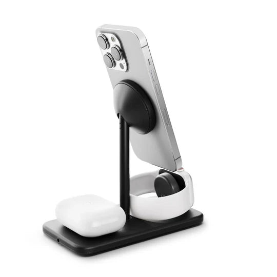 Twelve South HiRise 3 Deluxe – 3-in-1 MagSafe Charging Stand (Black)