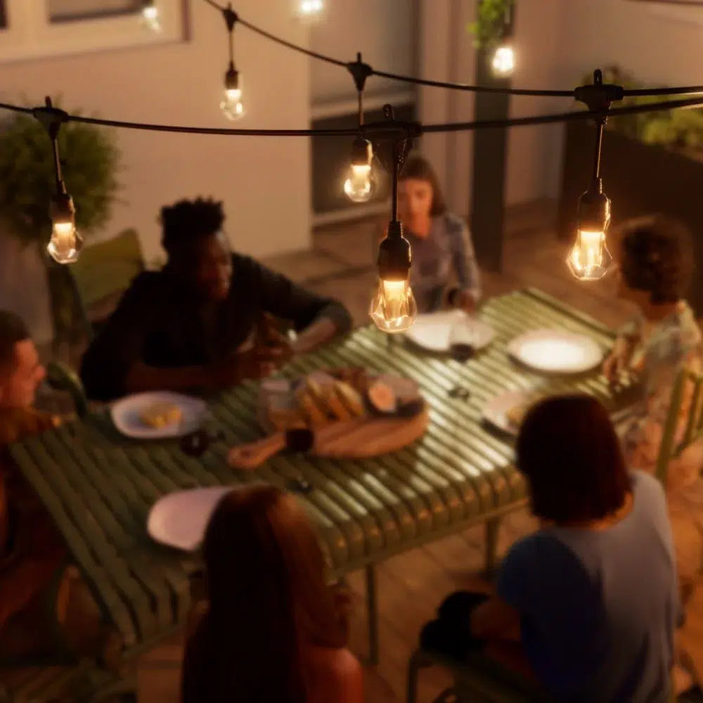 Nanoleaf Essentials Smart Multicolour Outdoor String Lights Smarter Kit (Matter compatible) - 15 m