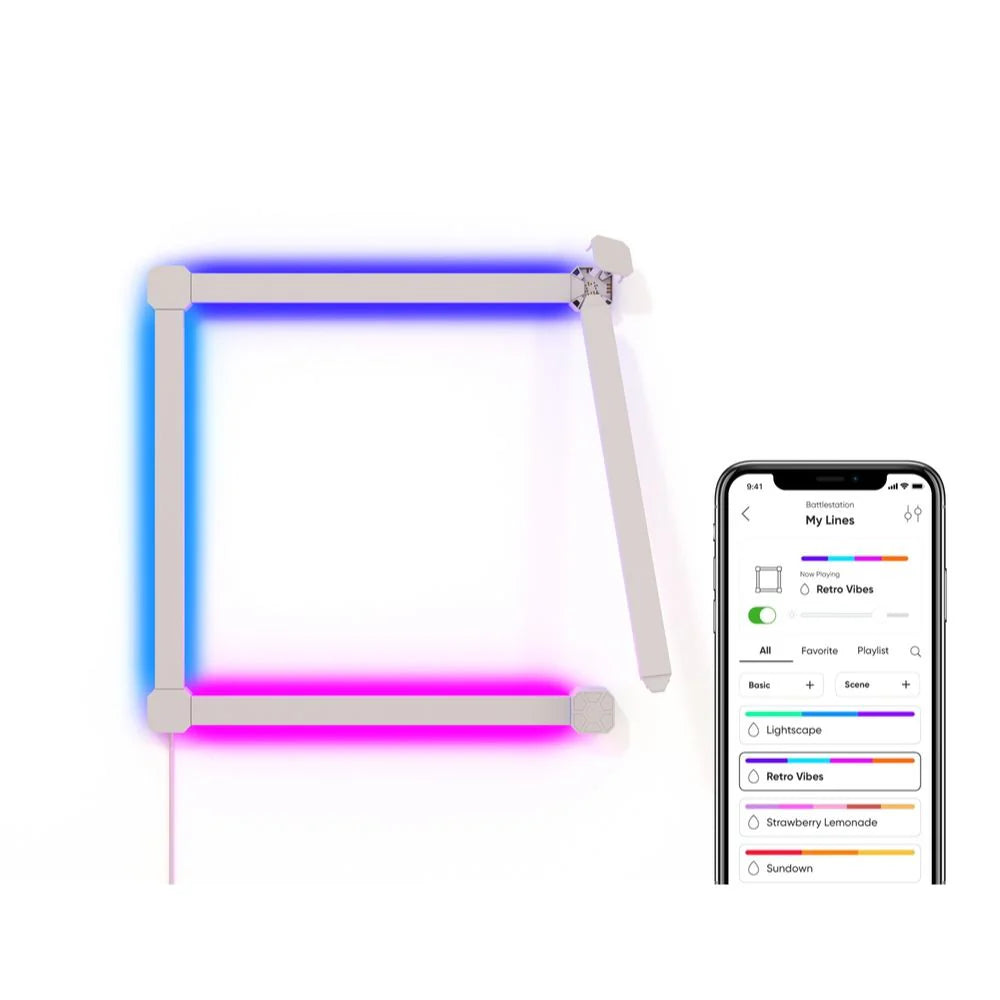 Nanoleaf Lines 90 Degrees Starter Kit (4 Lines)